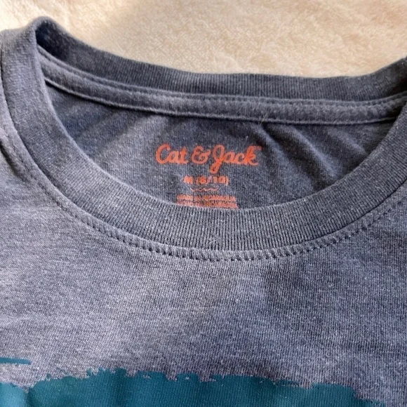 Cat & Jack boys tee shirt blue size M - Picture 2 of 2